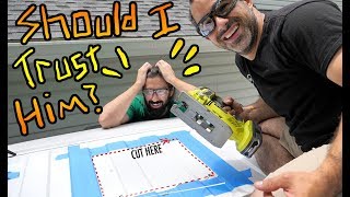 SETH HACKS A HOLE IN MY VAN  The Singletrack Sampler Van Build Ep 4 [upl. by Lazaro]