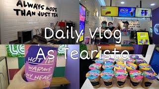 Barista vlog The experience of being a tearista Tealive [upl. by Nelyahs]