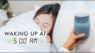 Waking up at 5AM  My Productive Morning Routine 🌟 [upl. by Otrebla]