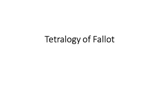 Tetralogy of Fallot [upl. by Laicram]