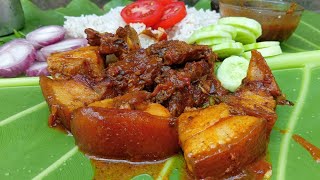 Pork Recipe amp Mukbang Mukbang Spicy food Special Pork Curry With Cucumber Salads White Rice [upl. by Nessim]