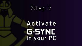 How to enable G Sync in your PC using Yeyian monitors [upl. by Veronica]