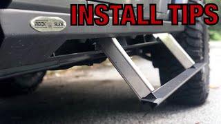 Installation Guide of the Rock Slide Engineering Wrangler JL Step Sliders [upl. by Rehteh]