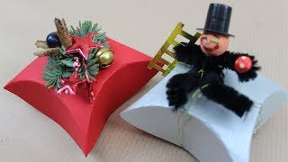 Schachtel fürs Weihnachtsgeschenk oder für die Silvester Deko basteln ❁ Deko Ideen mit FloraShop [upl. by Gney]