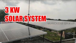 3 kw Solar Power Plant  Subsidy Scheme  PM Suryaghar Bijili Muft yojna  Flyline  Murickens Group [upl. by Ahsenyt]