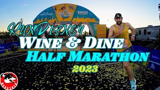 Running the RunDisney Wine and Dine Half Marathon 2023  All Character Stops [upl. by Nicky]