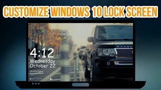 How to Customize amp Personalize Windows 10 Lock Screen  Windows Tutorial [upl. by Nelehyram885]