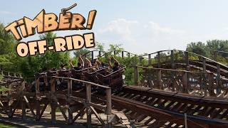 Timber OffRide Footage Walibi RhoneAlpes Gravity Group Wood Coaster  NonCopyright [upl. by Bent]