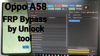 Oppo A58 FRP Bypass by Unlock tool new trick 2024 [upl. by Yojenitsirk]