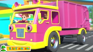 Wheels On The Garbage Truck Fun Ride amp Preschool Song for Babies [upl. by Alyakcim]