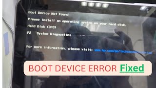 Boot device not found error solved boot device not found [upl. by Ottie]