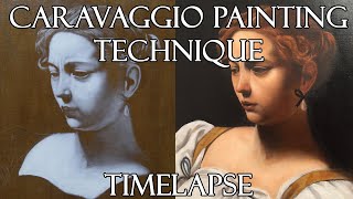 Oil Painting Caravaggio Technique  Timelapse [upl. by Eatnod771]