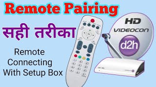 Videocon D2H RFRadio frequency Remote Pairing RF 6666D2h HD 3D Full Explain Hindi [upl. by Lletnahs]