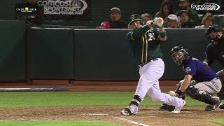 COLOAK Butler smokes RBI double to left field [upl. by Fromma]