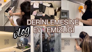 DERÄ°NLEMESÄ°NE DETAYLI EV TEMÄ°ZLÄ°ÄžÄ° ðŸ§½  BÃœYÃœK TEMÄ°ZLÄ°K ðŸ§¼  AKÅžAM YEMEÄžÄ° MENÃœSÃœ ðŸ¥˜ [upl. by Eugenides]