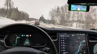 OpenPilot 0813 Demo for AP1 Tesla Model S [upl. by Yehudit]