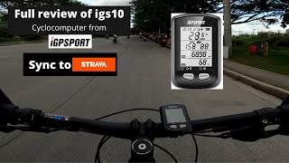 iGS10 Full review guide and steps how to sync to Strava [upl. by Idnic]