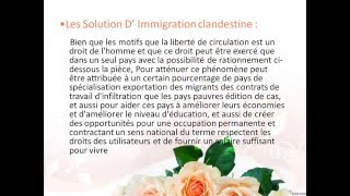 Exposé Sur LImmigration 2Bac Pc [upl. by Tyne]