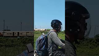 Train Crossing beautiful scenery  Hindi songs  Lovely time [upl. by Avon]