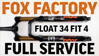 Fox Factory Series Float 34 FIT4 2021 fork FULL Service guide for beginners Long but SUPER detailed [upl. by Richmal]