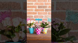 EASY Decoupage Flower Pots in Under 10 Minutes [upl. by Cammie]