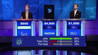 Ken Jennings cheating off of Watson [upl. by Minnnie]