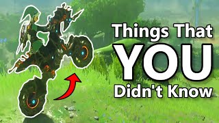 16 things that YOU didnt know about the Master Cycle in Zelda Breath of the Wild [upl. by Nner]