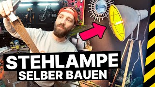 STEHLAMPE aus alter Hängeleuchte selber bauen DIY [upl. by Yevreh]