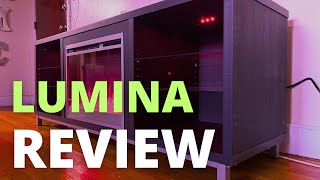 Ameriwood Home Lumina Fireplace TV Stand Review  The Best Amazon Fireplace TV Stand with LED Lights [upl. by Nagad]