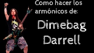 Como hacer armónicos estilo Dimebag Darrell  Lección de Guitarra [upl. by Cate]