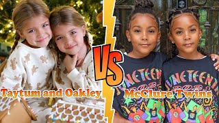 Taytum and Oakley VS McClure Twins Transformation 👑 New Stars From Baby To 2024 [upl. by Atinnek]