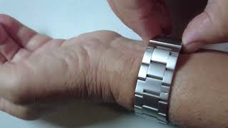 Cinturino in metallo per Apple Watch nessun attrezzo necessario Cinturino in acciaio inossidabile p [upl. by Adliw]