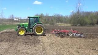 John Deere 6420 And Case IH 3800 Discing [upl. by Zeiger76]