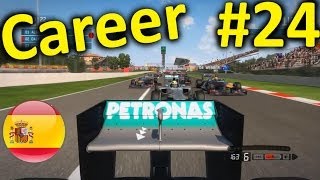 F1 2013 Spain 100 Career Mode Part 24 Catalunya [upl. by Zelma308]