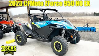 90 HP 2023 CFMoto ZForce 950 HO EX  Walk Around amp First Ride [upl. by Chi]