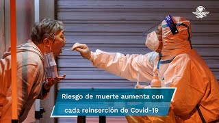 Cuidado Reinfecciones por Covid19 aumentan riesgo de problema pulmonar severo y muerte [upl. by Edialeda]