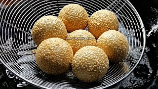 HOW TO MAKE CRISPY BUCHI WITH UBE AND PURPLE SWEET POTATO FILLING [upl. by Eahsan983]