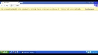 Solución para la advertencia de fin de soporte para Google Chrome en Windows XP [upl. by Bobby]