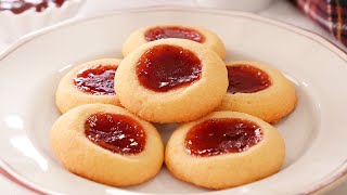 Galletas de Mantequilla con Mermelada hechas con solo 4 Ingredientes [upl. by Tirza127]