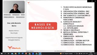 BASES EN NEUROLOGÍA PARTE 1  NEUROLOGÍA  VILLAMEDIC [upl. by Suhsoj892]