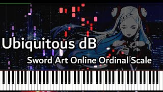 【ピアノ】Ubiquitous dByuna Sword Art Online Ordinal Scale オーディナルスケールの劇中歌をピアノアレンジした動画１ [upl. by Kirred197]