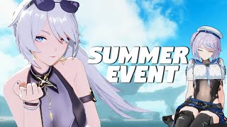 Global Summer  Kunis Skin is not FREE  Skip Skadi Aether Gazer Global [upl. by Nileve481]