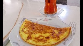 Käse Omelett türkisches EierRezept Eiergericht Omlett Omlet CANANS REZEPTE [upl. by Odrarebe605]