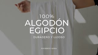 Sábanas de Lujo 100 Algodón Egipcio son Duraderas y Suaves [upl. by Rumit]