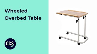 Wheeled Overbed Table  Assembly Guide [upl. by Nodnorb]