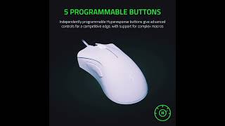 Razer DeathAdder Essential Gaming Mouse6400 DPI Optical Sensor5 Programmable Buttons [upl. by Anawad914]