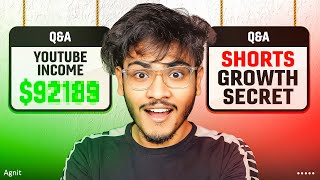 YOUTUBE INCOME REVEALED  QNA  AGNIT SHORTS [upl. by Hutt291]