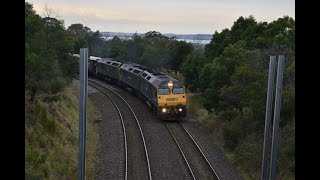 trains on my Birthday feat Semaphores in Bomaderry quad 81s Black Caviaramp RLs [upl. by Rydder]