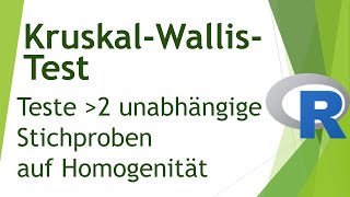 KruskalWallisTest in R  Funktionsweise und Interpretation  Daten analysieren in R 43 [upl. by Giark]