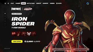 NEW IRON SPIDER BUNDLE IN FORTNITE [upl. by Utham996]